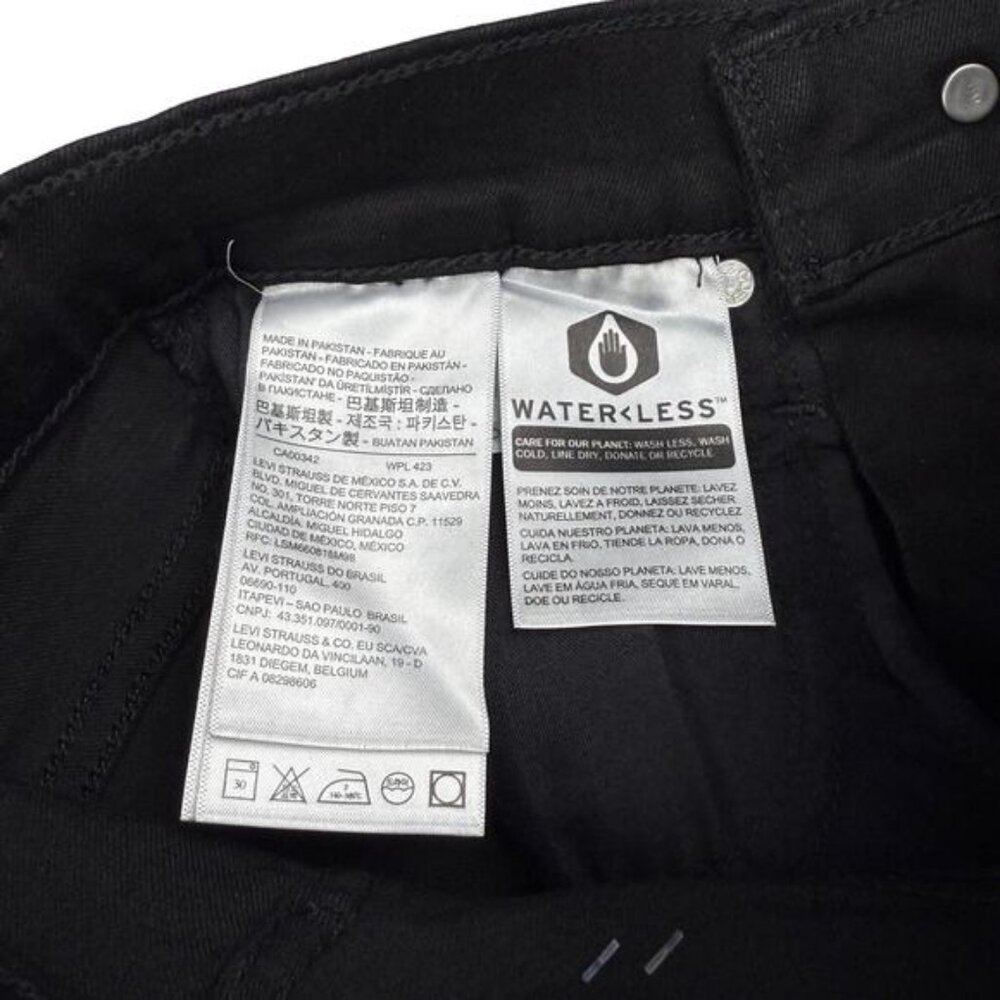 NWT LEVI'S Mile High Super Skinny Jean Size 24 Black - Picture 6 of 8